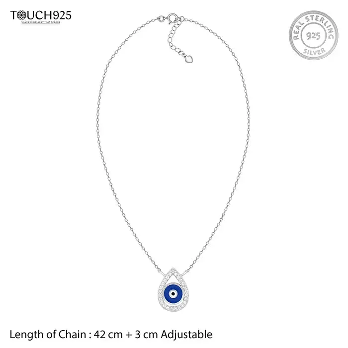 Drop Evil Eye Necklace