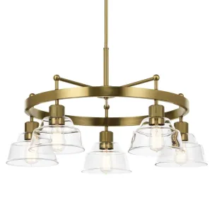 Eastmont 32 in. Lights Chandelier Brushed Brass finish