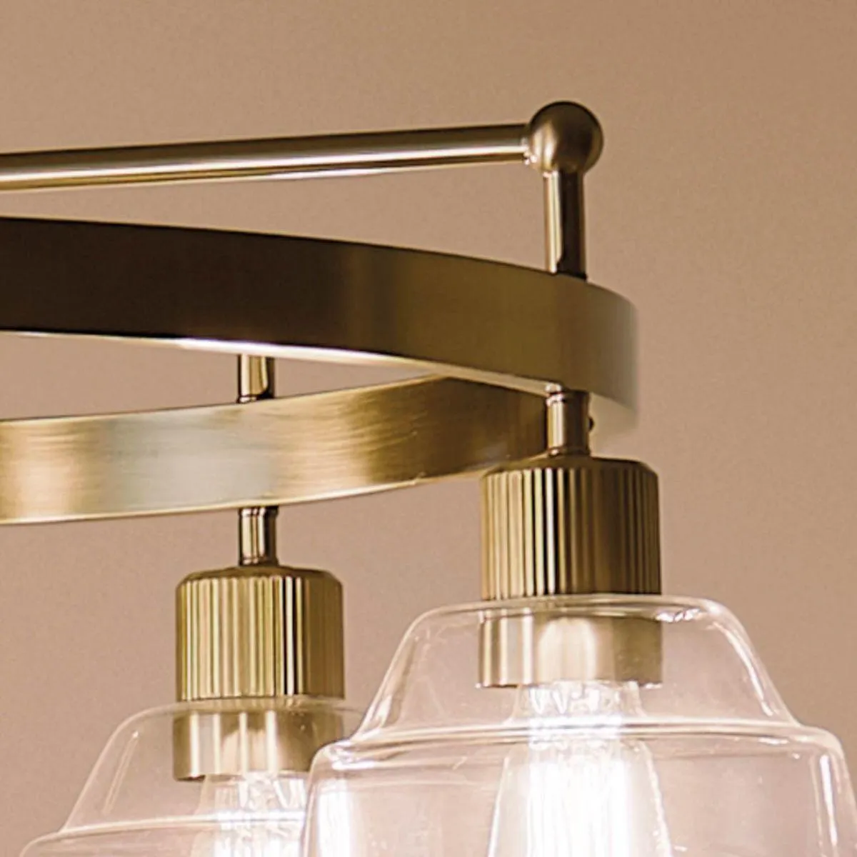 Eastmont 32 in. Lights Chandelier Brushed Brass finish
