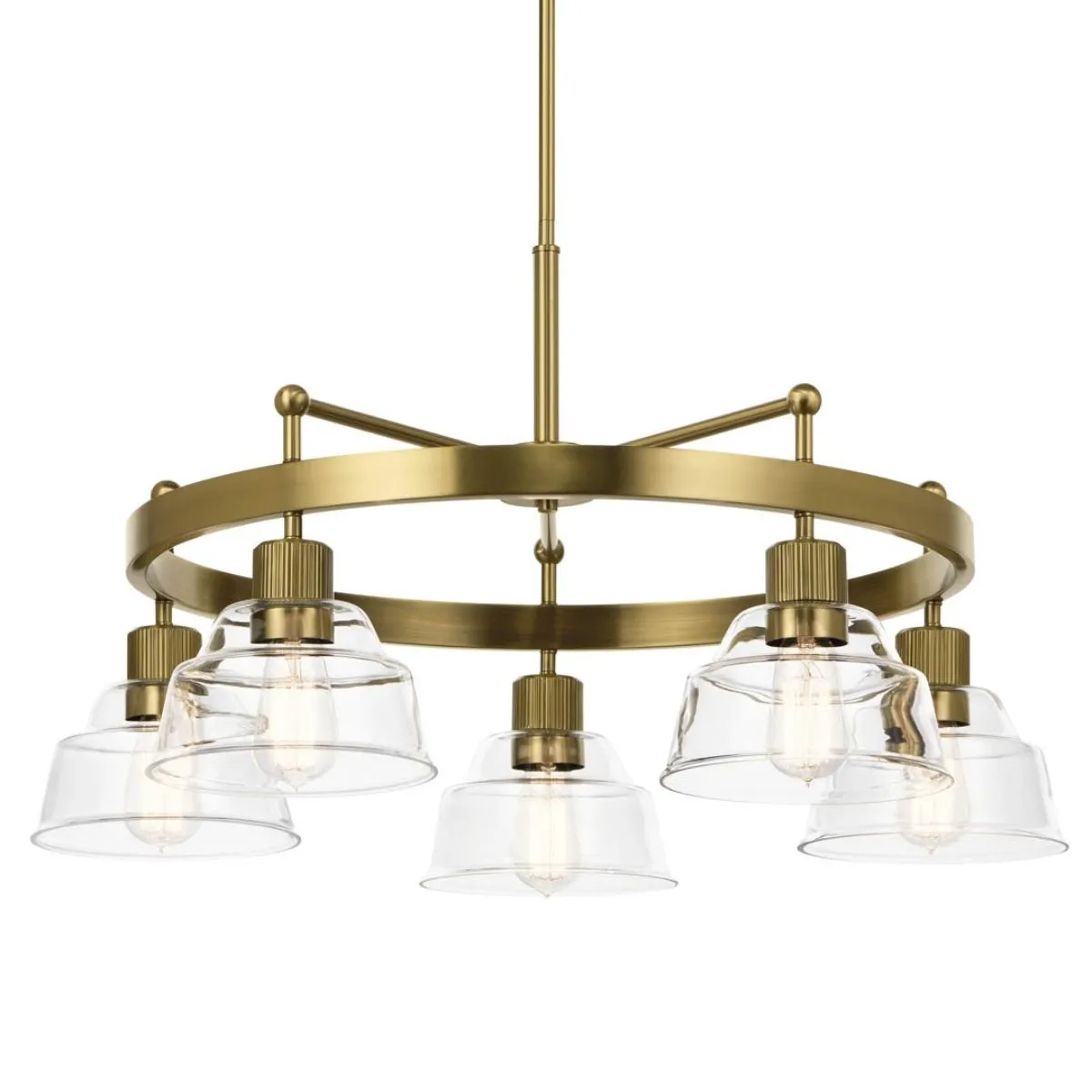 Eastmont 32 in. Lights Chandelier Brushed Brass finish