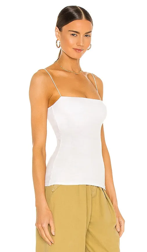 Enza Costa Essential Strappy Tank in White
