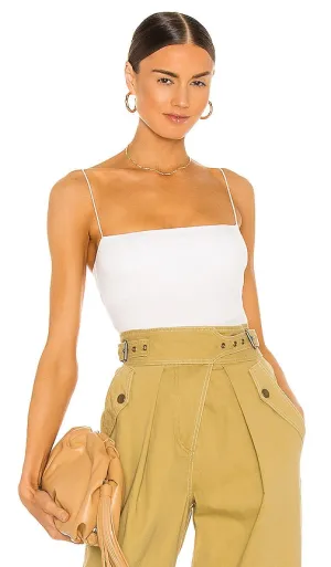 Enza Costa Essential Strappy Tank in White