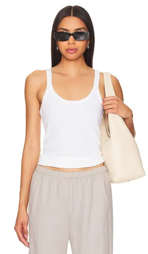 Enza Costa Strappy Tank in White
