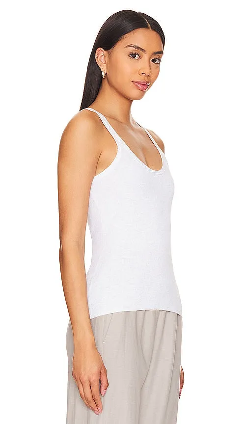 Enza Costa Strappy Tank in White