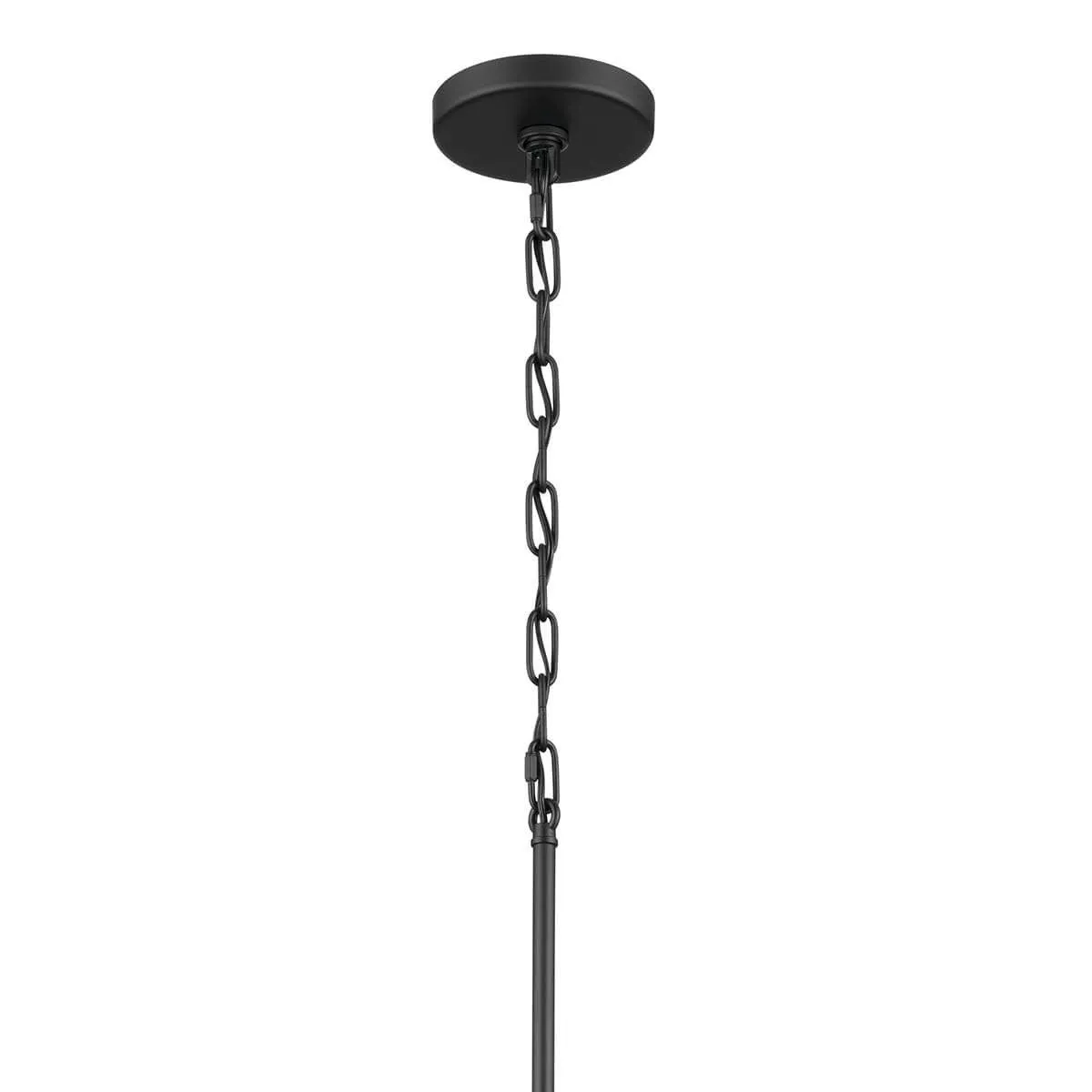 Erma 18 in. 3 Lights Chandelier Black finish