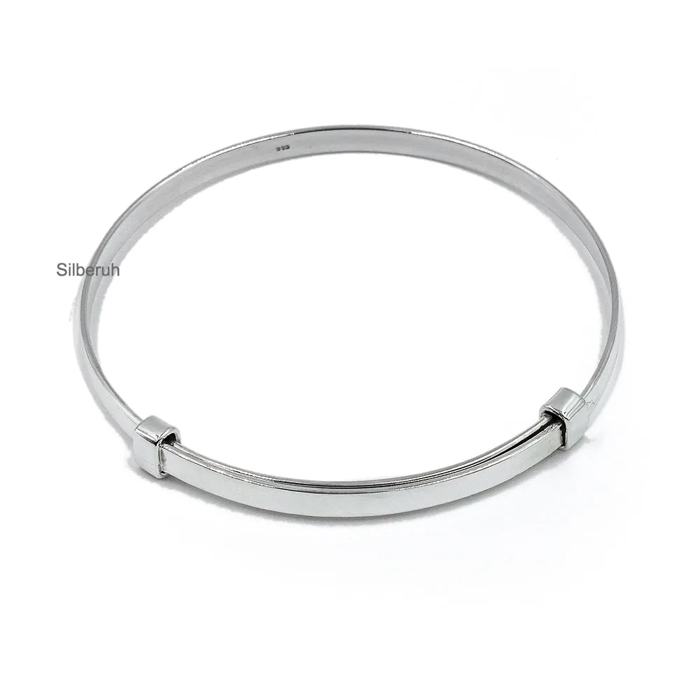 Expandable Silver Bangle