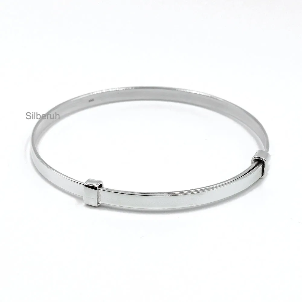 Expandable Silver Bangle