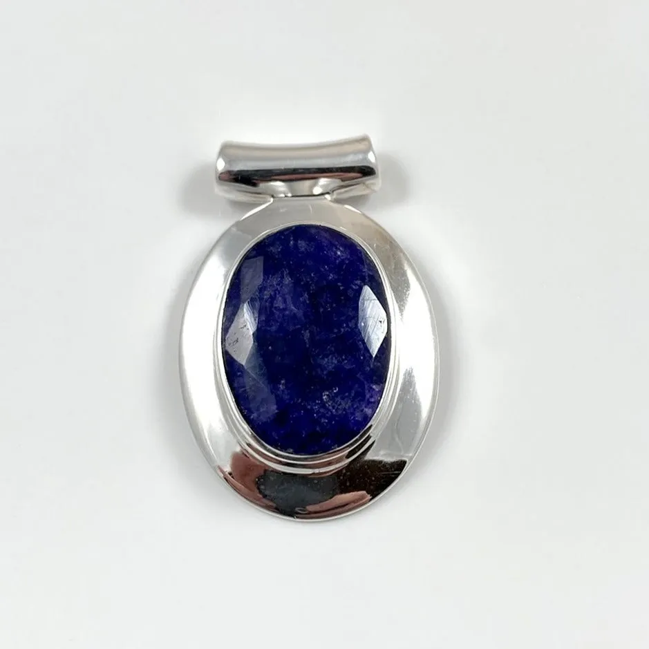 Faceted Indian Saphire Pendant