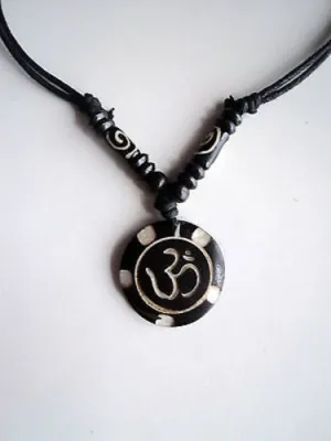 Five Elements Om Bone Pendants