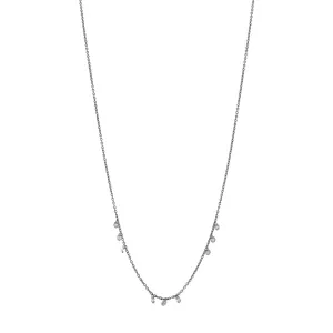Floating Round Diamond Necklace