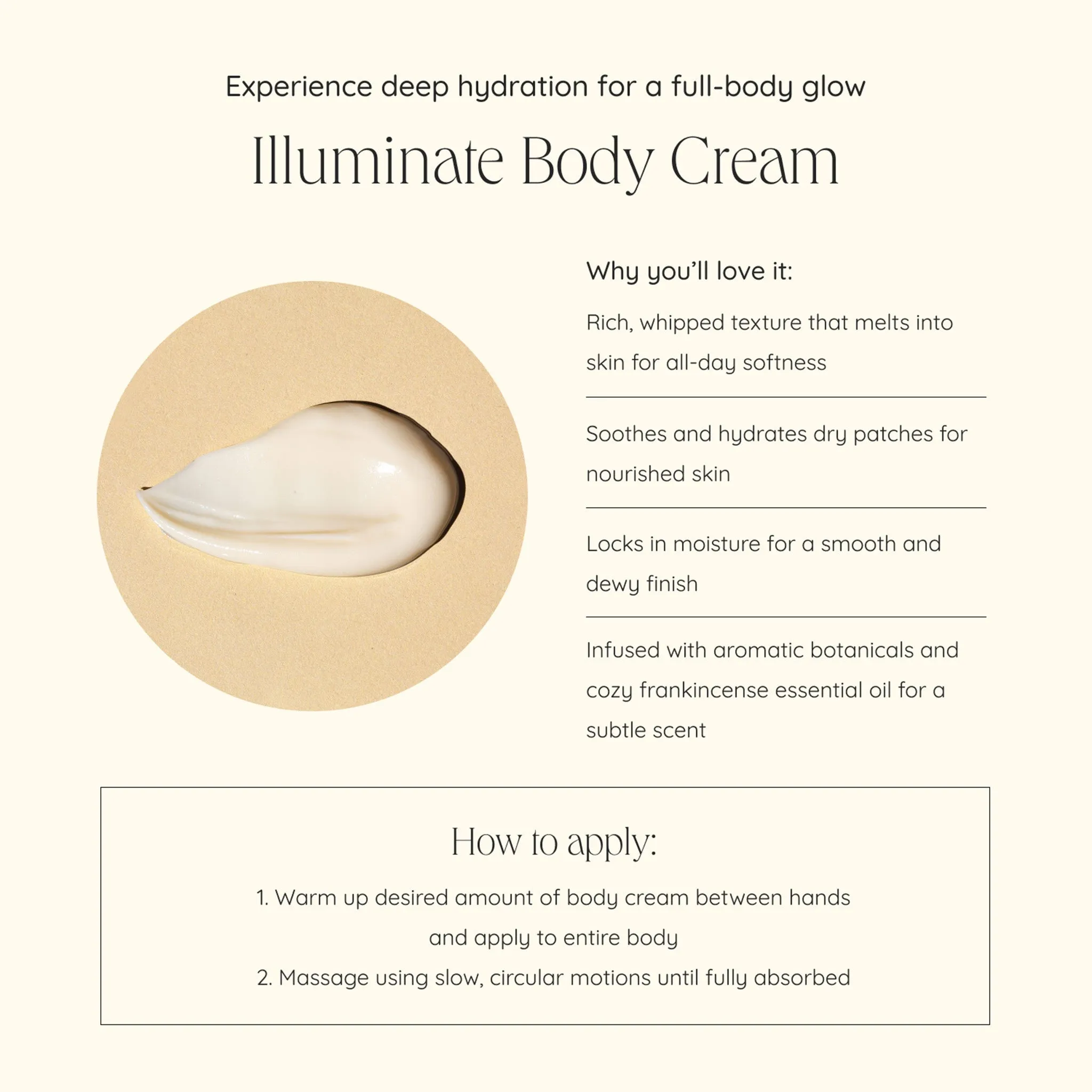 Frankincense and Geranium Illuminate Body Cream