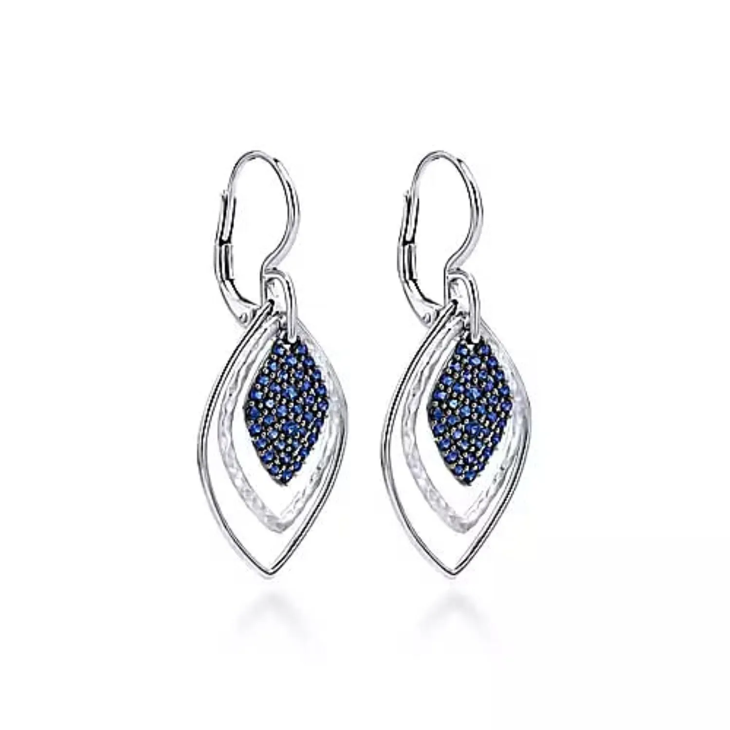 Gabriel & Co. Sterling Silver & Gemstone Fashion Teardrop Earrings