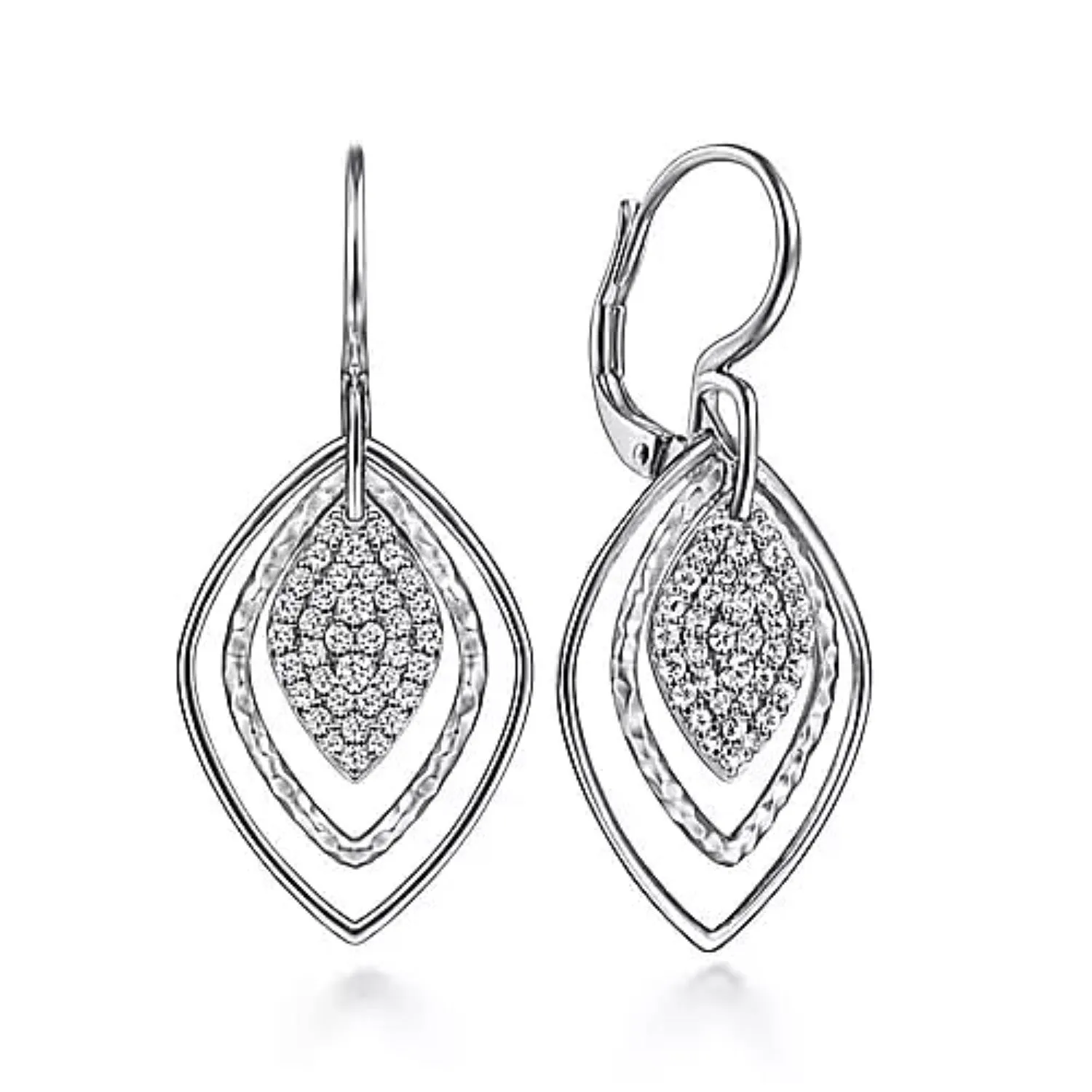 Gabriel & Co. Sterling Silver & Gemstone Fashion Teardrop Earrings