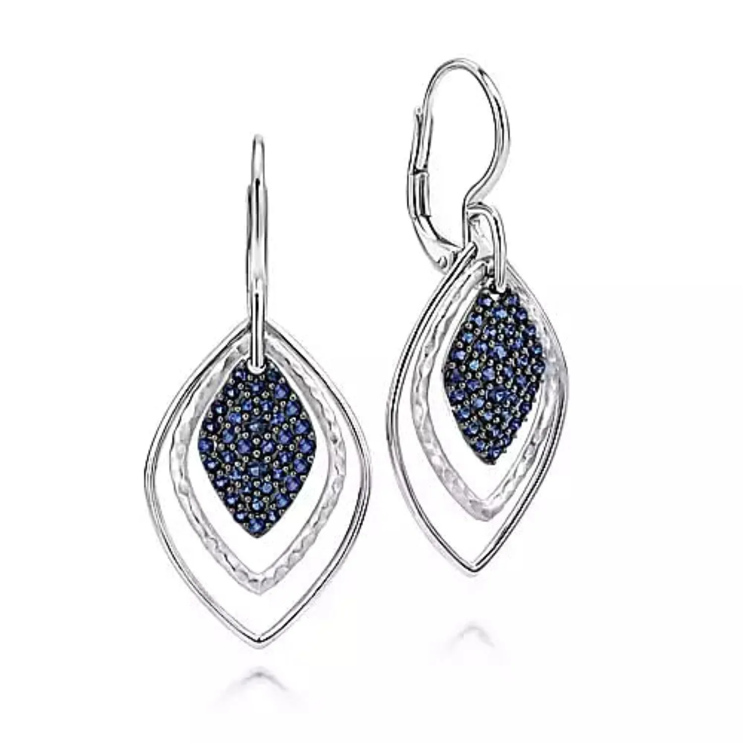 Gabriel & Co. Sterling Silver & Gemstone Fashion Teardrop Earrings