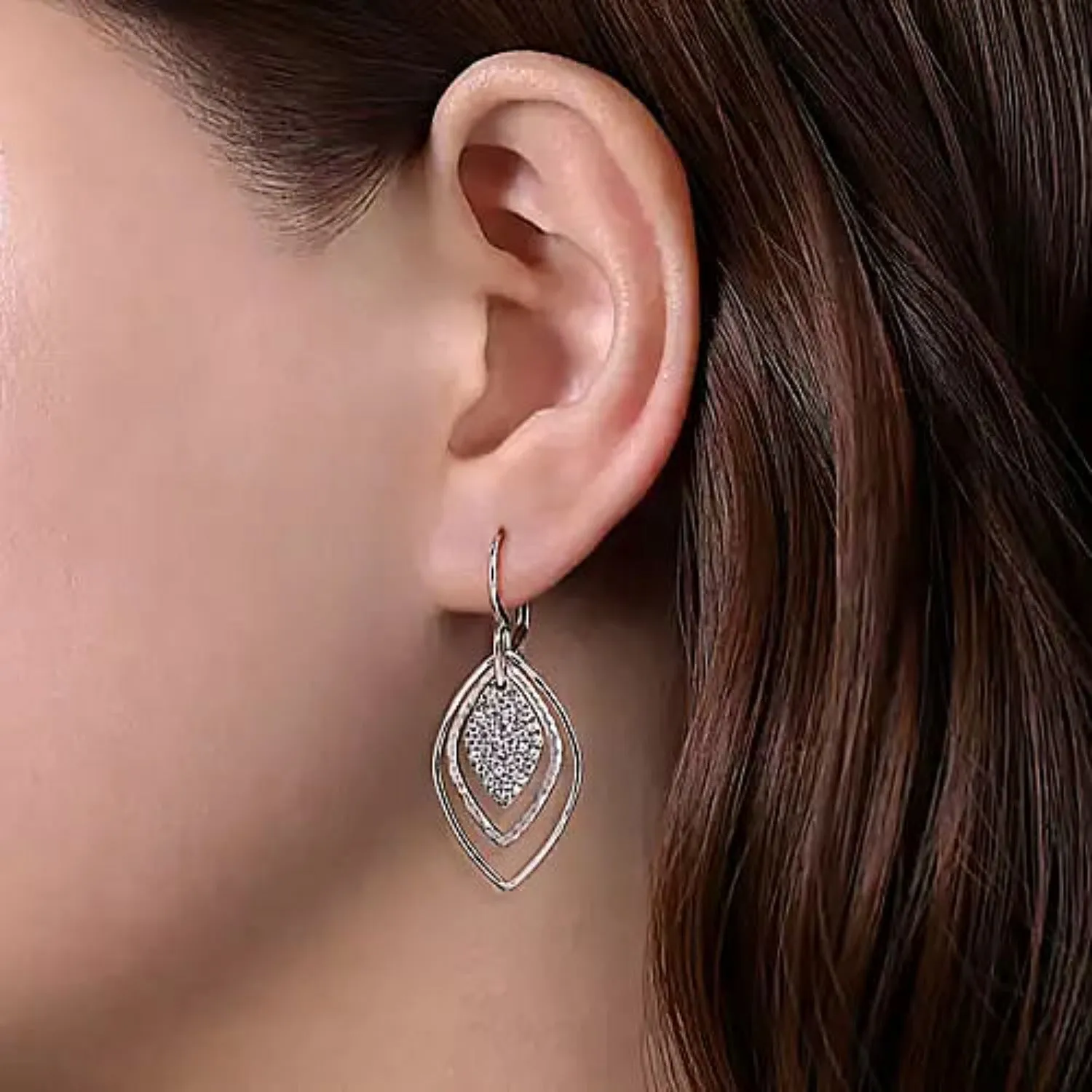 Gabriel & Co. Sterling Silver & Gemstone Fashion Teardrop Earrings