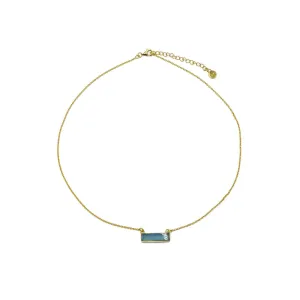 Gina, Blue Chalcedony Necklace