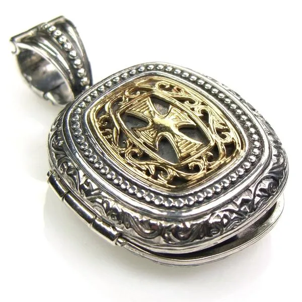 Gold Faced Barrel Locket