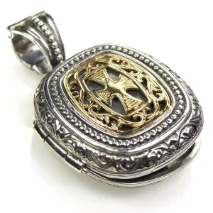Gold Faced Barrel Locket