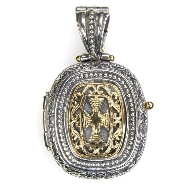 Gold Faced Barrel Locket
