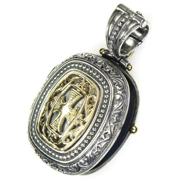 Gold Faced Barrel Locket