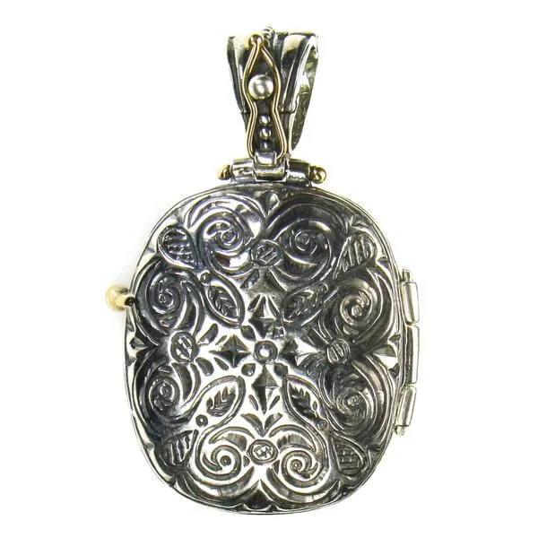 Gold Faced Barrel Locket
