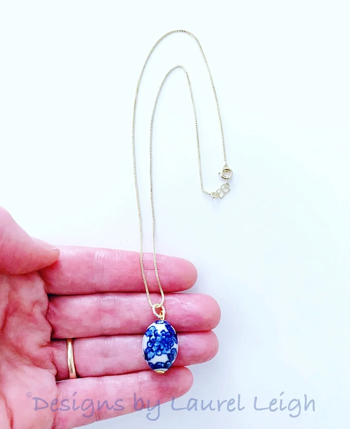 Gold Filled Chinoiserie Bead Necklace