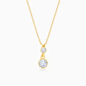 Gold Sumptuous Duet Diamond Necklace