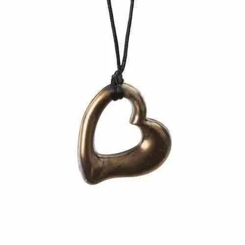 Gumigem Miller Heart Baby Teething Necklace Mum Wears Baby Chews Silicone ADHD Autism Stim Toy Too.