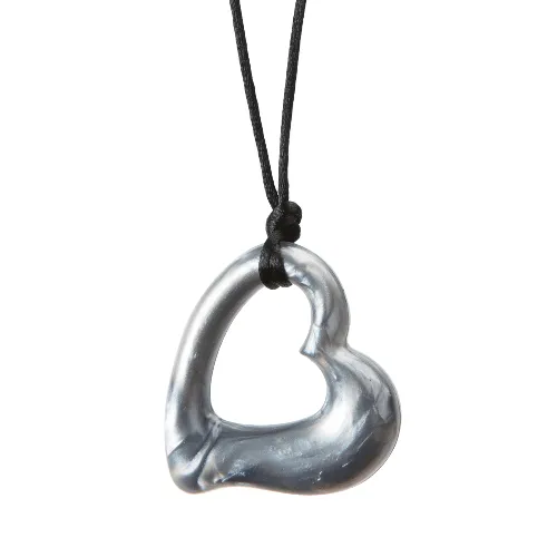 Gumigem Miller Heart Baby Teething Necklace Mum Wears Baby Chews Silicone ADHD Autism Stim Toy Too.