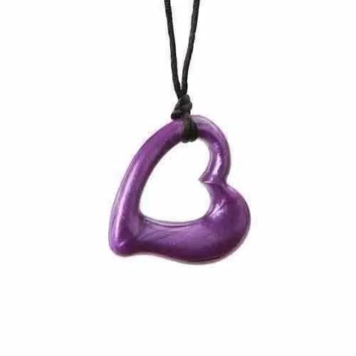 Gumigem Miller Heart Baby Teething Necklace Mum Wears Baby Chews Silicone ADHD Autism Stim Toy Too.