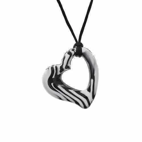 Gumigem Miller Heart Baby Teething Necklace Mum Wears Baby Chews Silicone ADHD Autism Stim Toy Too.