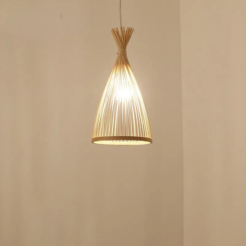 Hand-Woven Bamboo Pendant Lamp