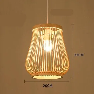 Hand-Woven Modern Bamboo Art Chandelier