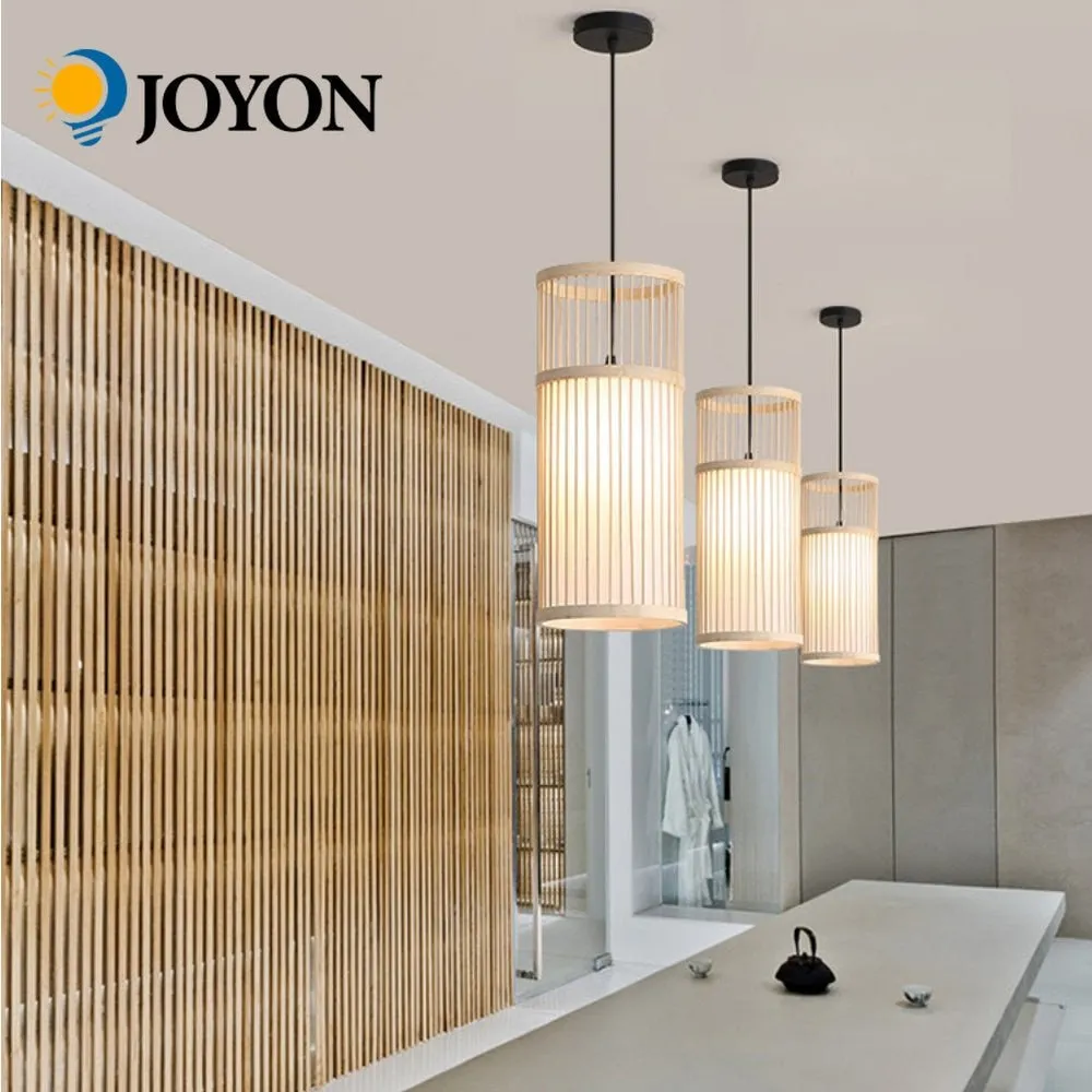 Hand-Woven Modern Bamboo Art Chandelier