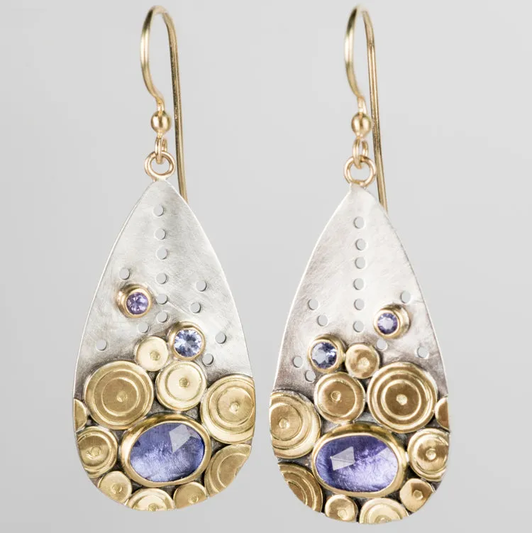 Hilo Tanzanite & Lavender Sapphire Earrings @ Jensen Stern (208)726-2363