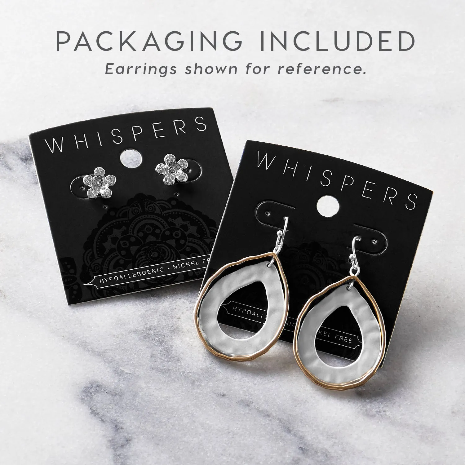Holiday Large Snowflake Earrings - Silver