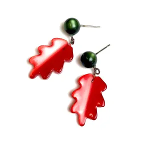 Holiday Sprig Moonglow Drop Earrings