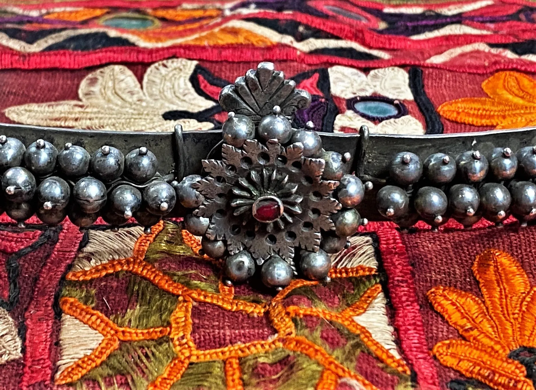 Indian Adjustable Silver Belt