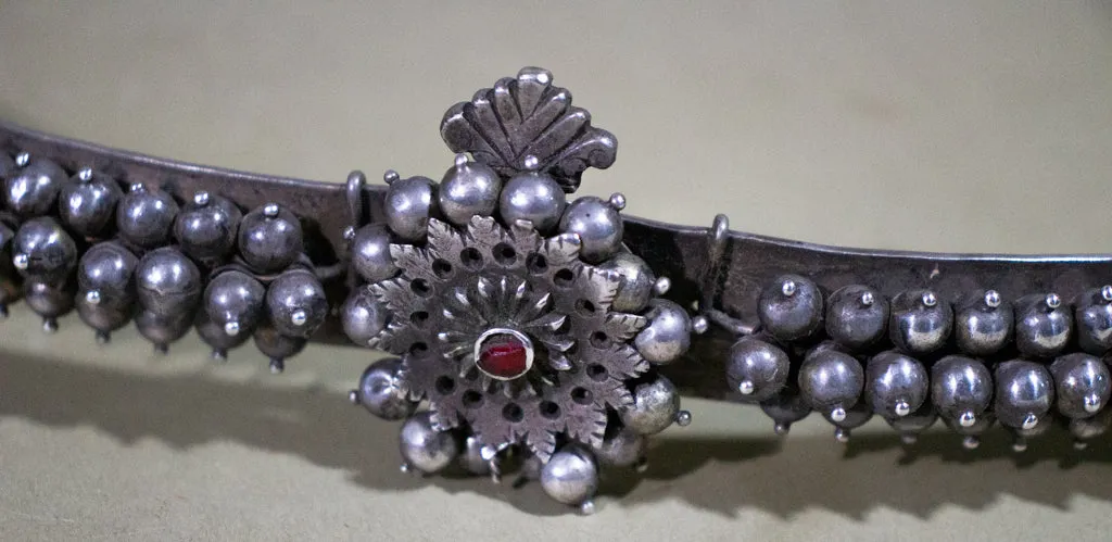 Indian Adjustable Silver Belt