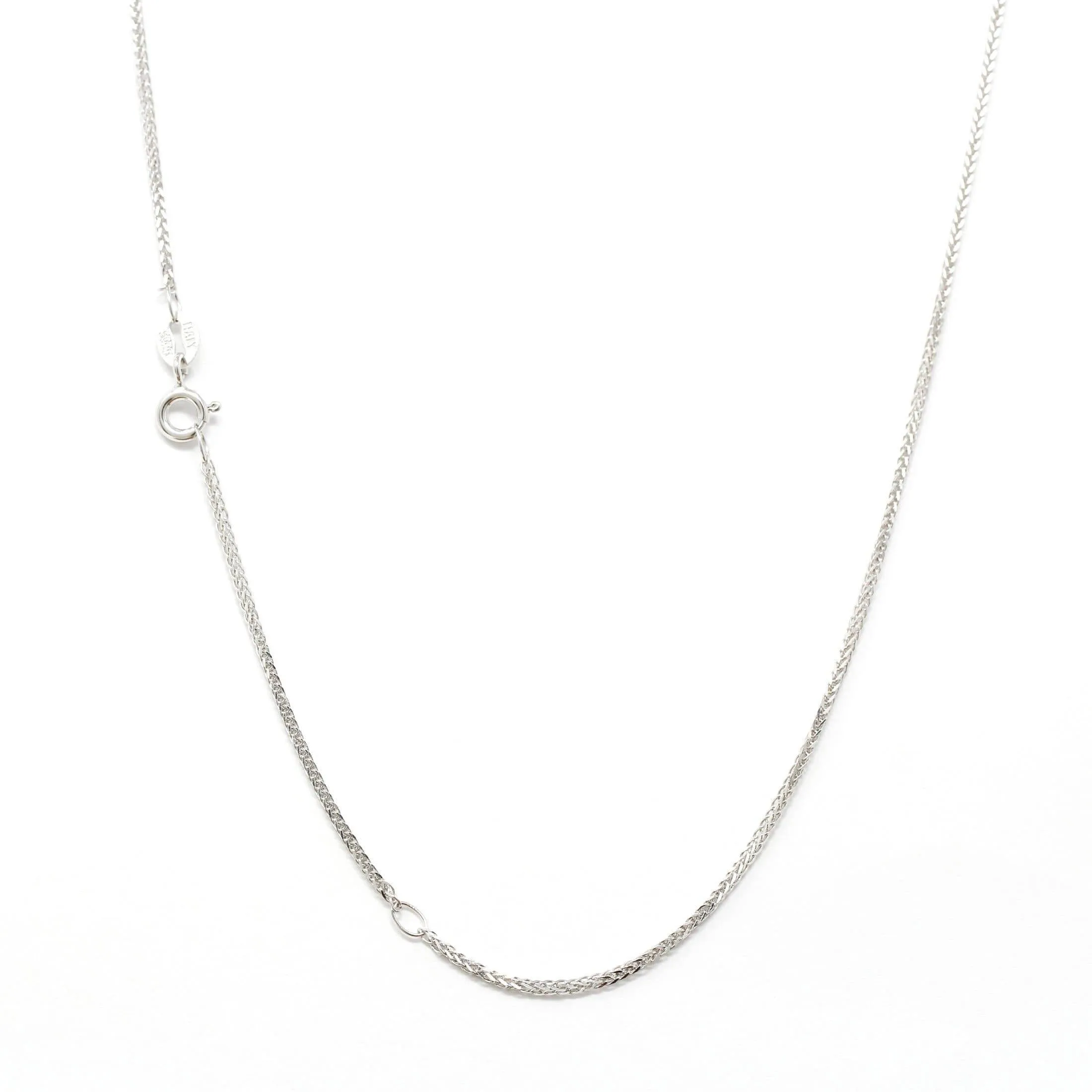 Italian Sterling Silver Spiga Wheat Chain 18-20 in