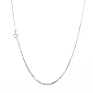 Italian Sterling Silver Spiga Wheat Chain 18-20 in