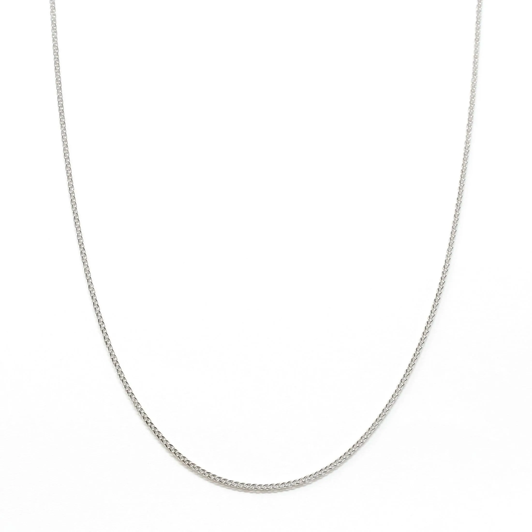 Italian Sterling Silver Spiga Wheat Chain 18-20 in
