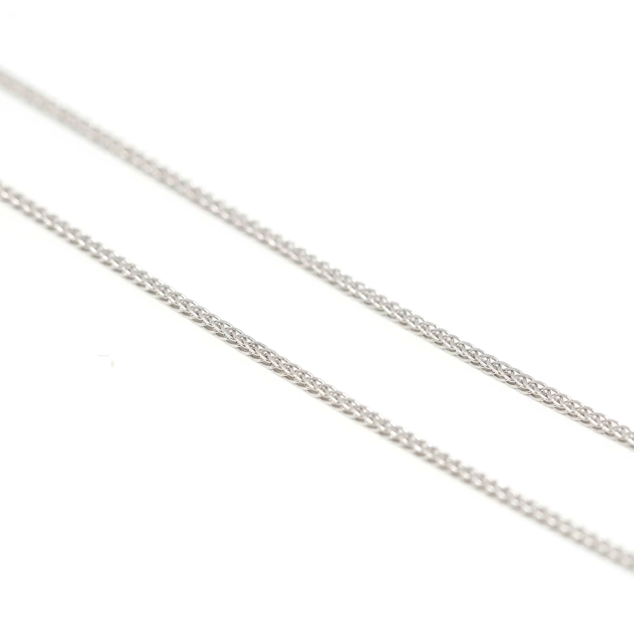 Italian Sterling Silver Spiga Wheat Chain 18-20 in
