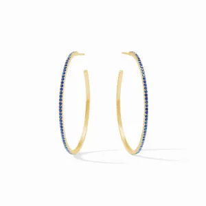 Julie Vos Windsor Sapphire Blue Hoops - Large