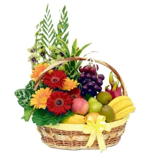 KGH0048 Speedy Recovery | Floral Fruit Hamper