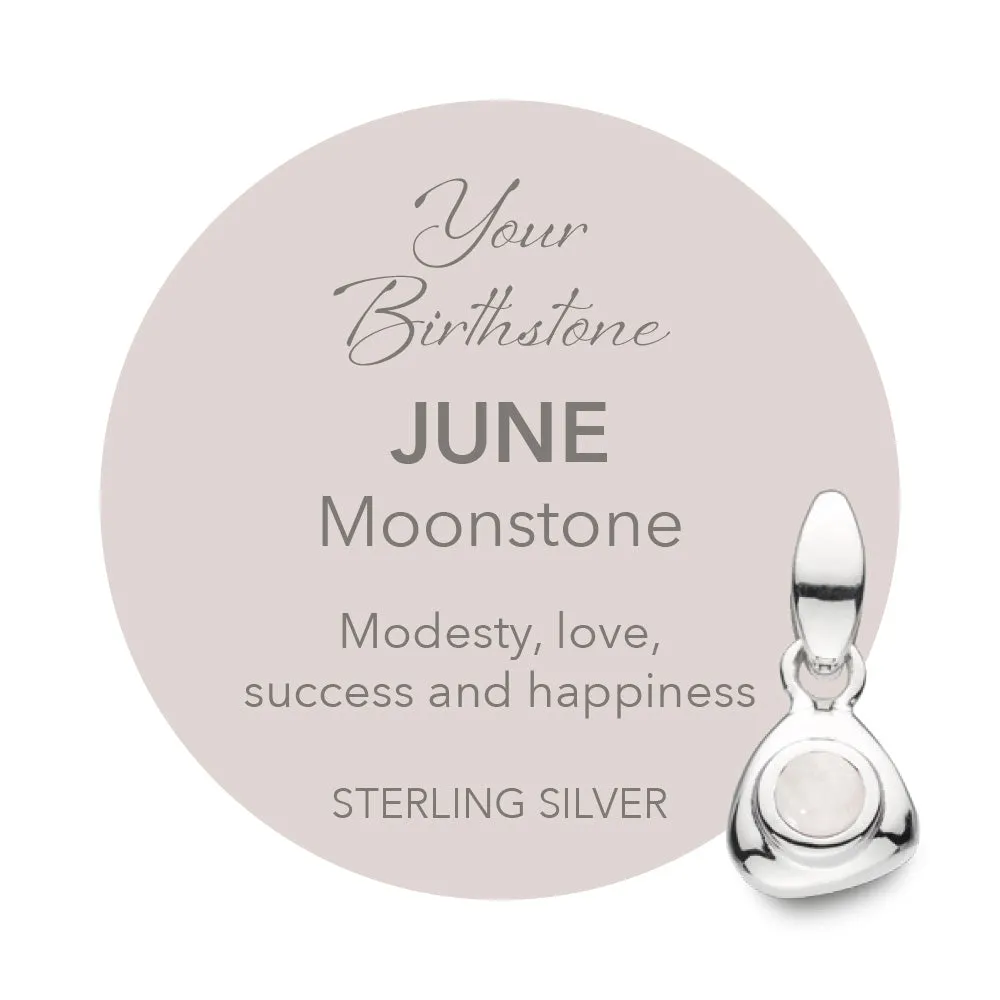 Kit Heath Coast June Moonstone Birthstone Tag Necklace