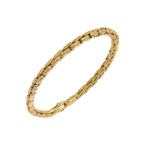 Konstantino Mens Kavafi 18K Yellow Gold Link Bracelet