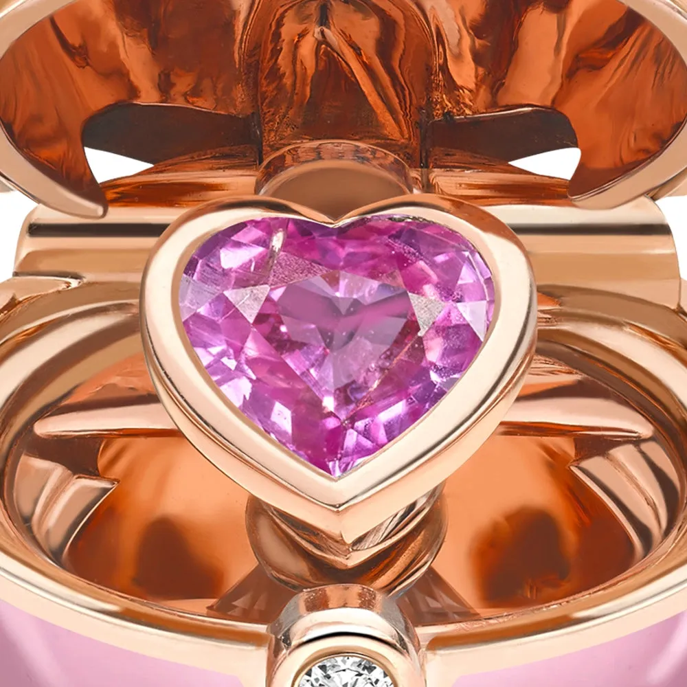 Lacquer Heart Surprise Locket