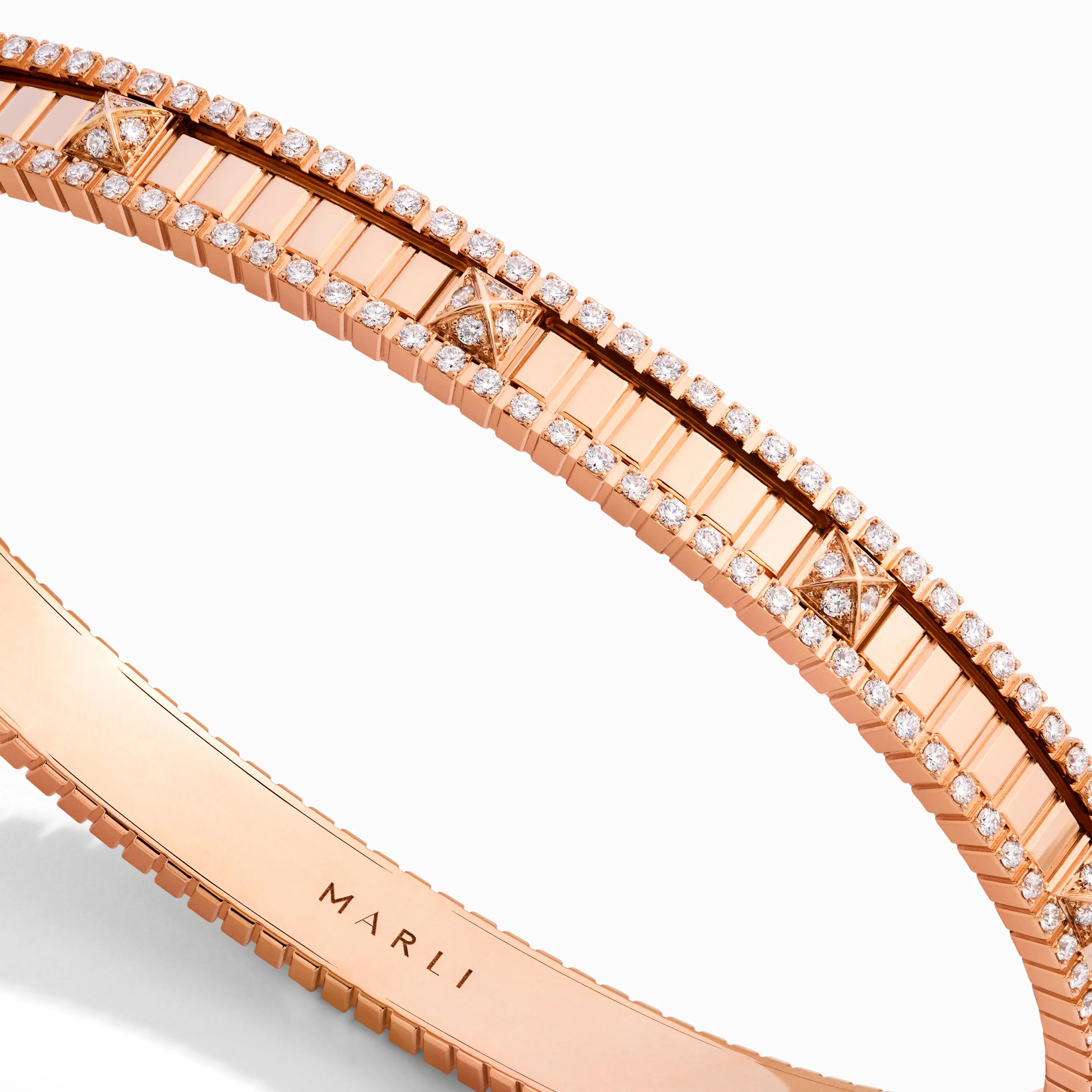 LIFE Full Diamond Hinged Bangle
