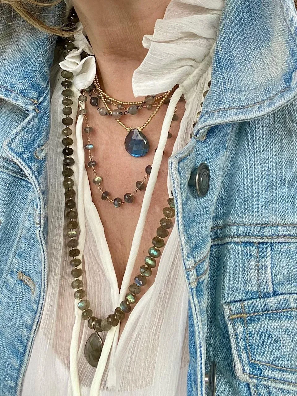 Long Labradorite Necklace - Shimmy